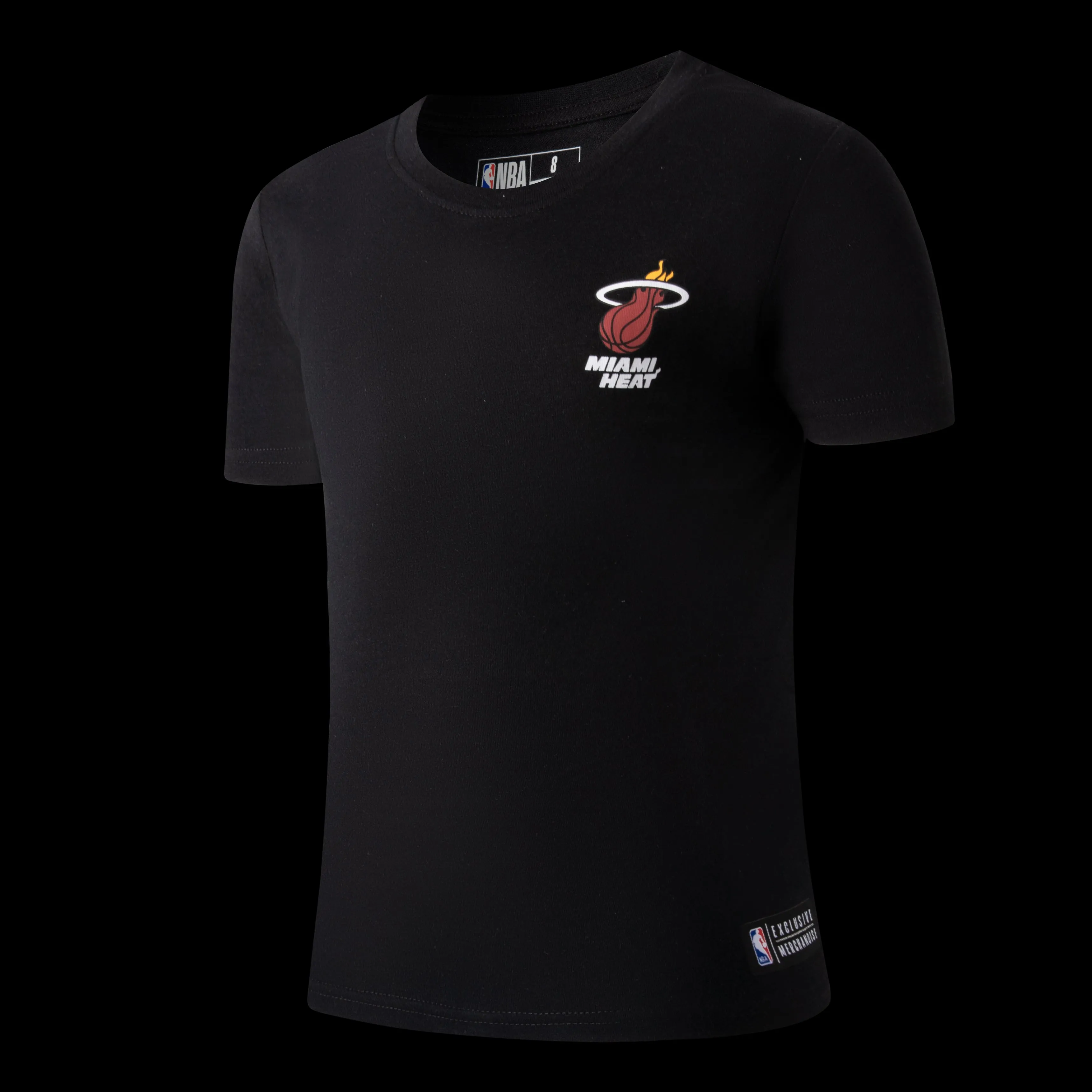 Layered Paneling NBA Back Gradient Print Regular Fit T-Shirt - Miami Heat