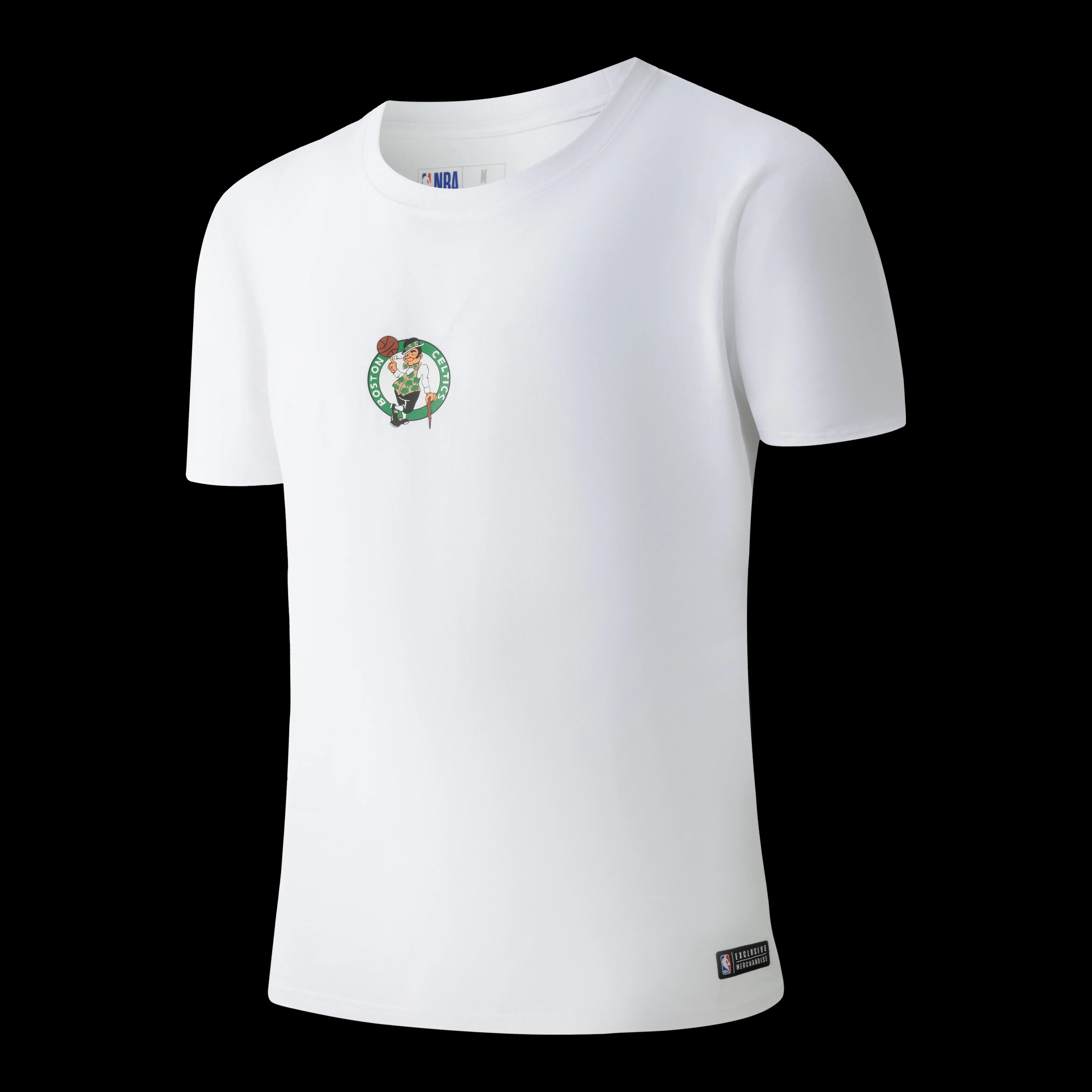 Thermoregulating Fabric NBA Back Team Print Loose Fit Two Seam T-Shirt - Celtics