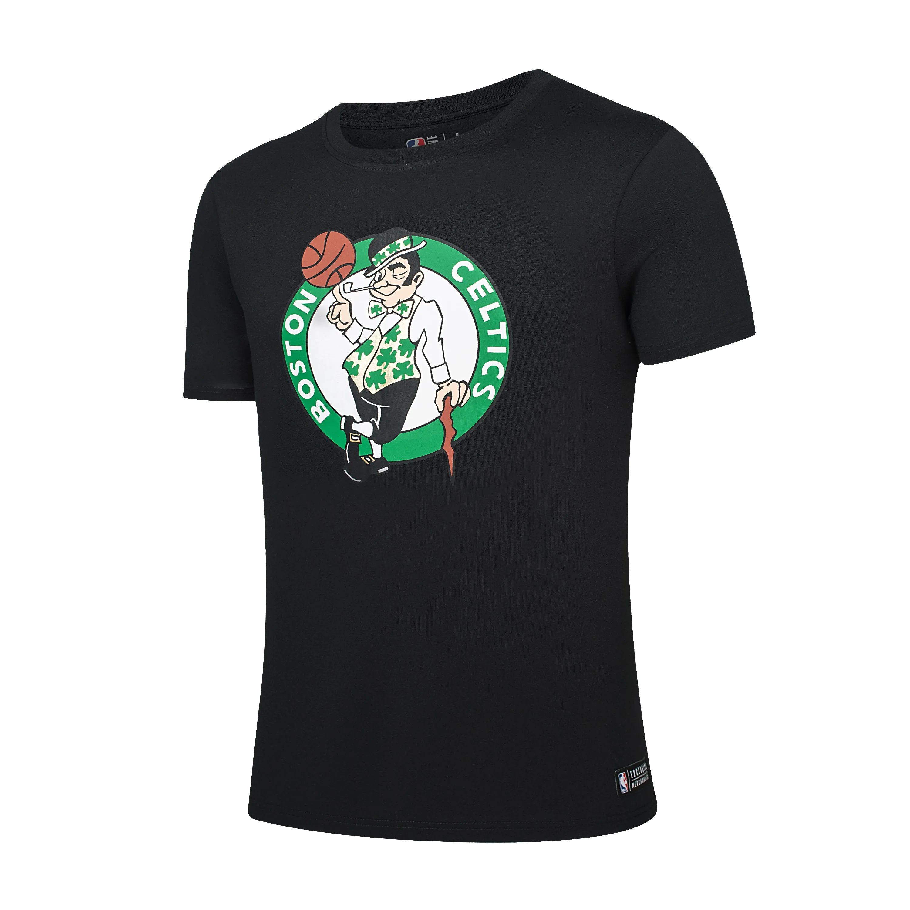 NBA BASICS PRIMARY LOGO T-SHIRT - BLACK8, CELTICS subtle style Speed Comfort