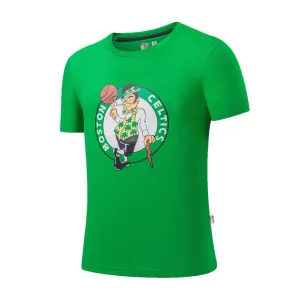 NBA BASICS PRIMARY LOGO T-SHIRT - GREEN Thermal Insulation Layer Athletic Outfit