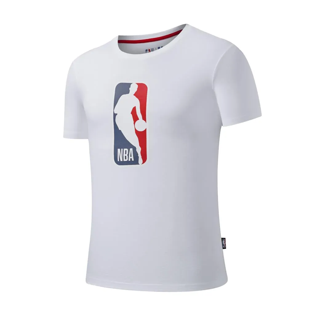 Unisex Design NBA BASICS PRIMARY LOGO T-SHIRT - WHITE