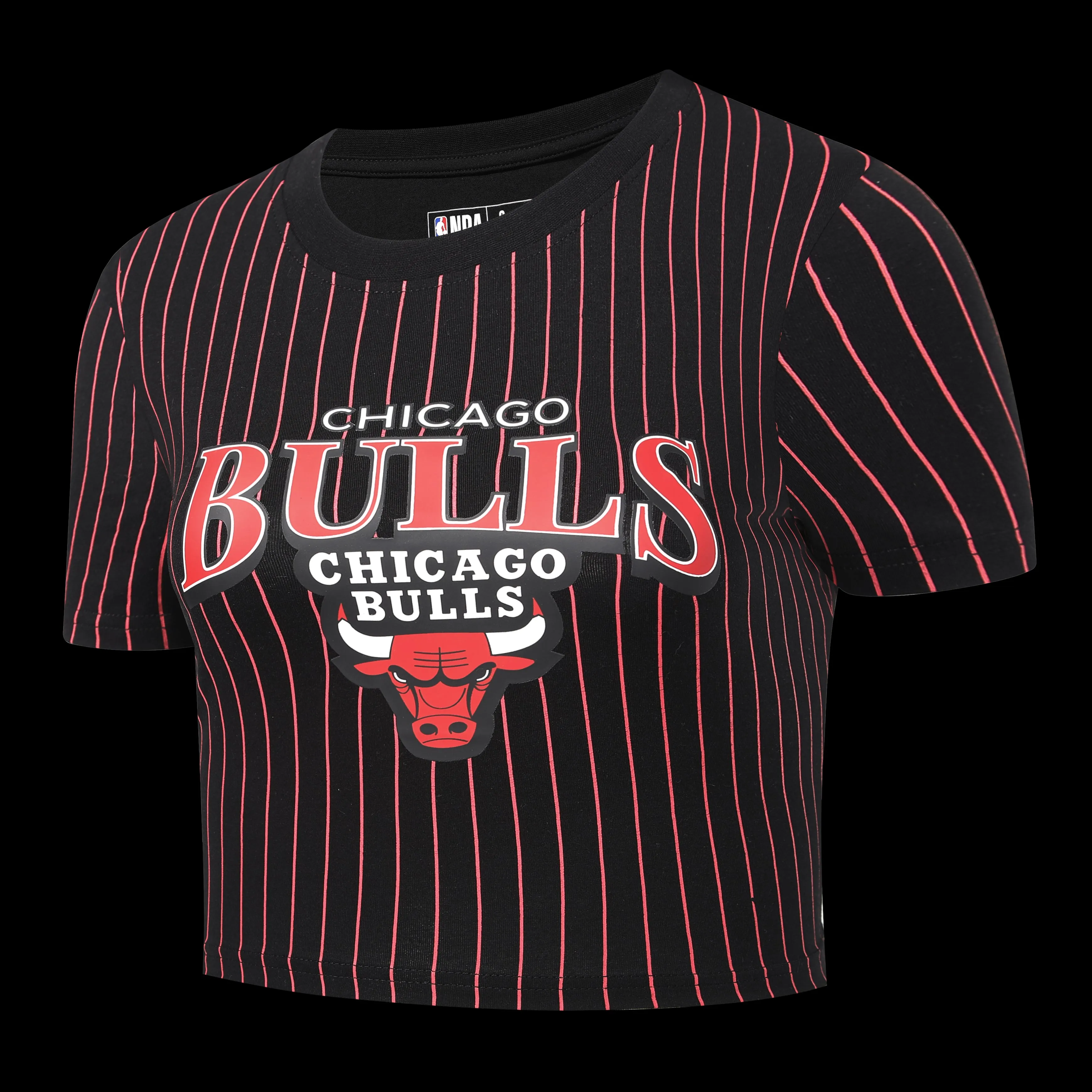 Slub Textured Surface NBA Chicago Bulls Classics Women's Crop Top