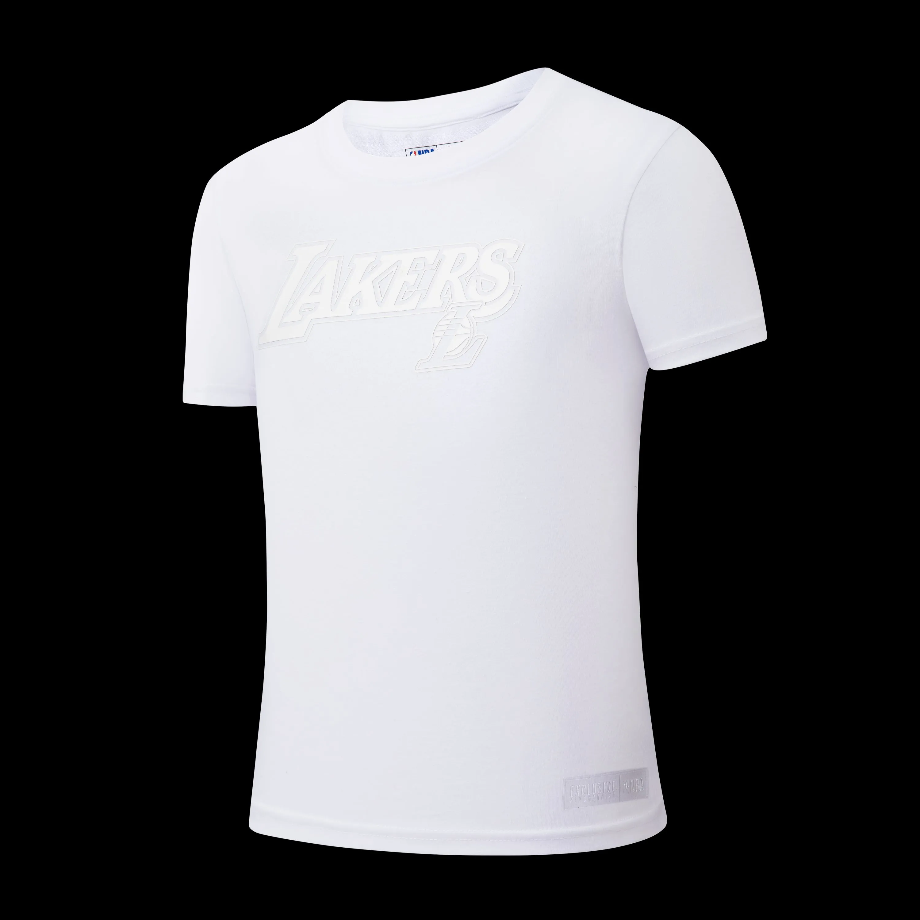 Tactile Surface Weave NBA Front HD High Relief Print Loose Fit T-Shirt - LAKERS