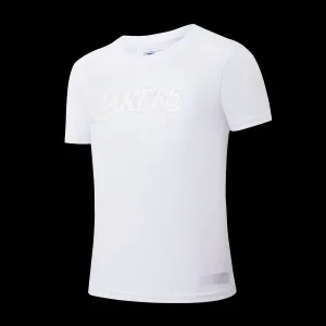 NBA Front HD High Relief Print Loose Fit T-Shirt - LAKERS Action Fit Endurance Ready