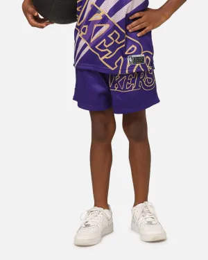 NBA Kids' Los Angeles Lakers Hedley Mesh Shorts Purple Contemporary Cut
