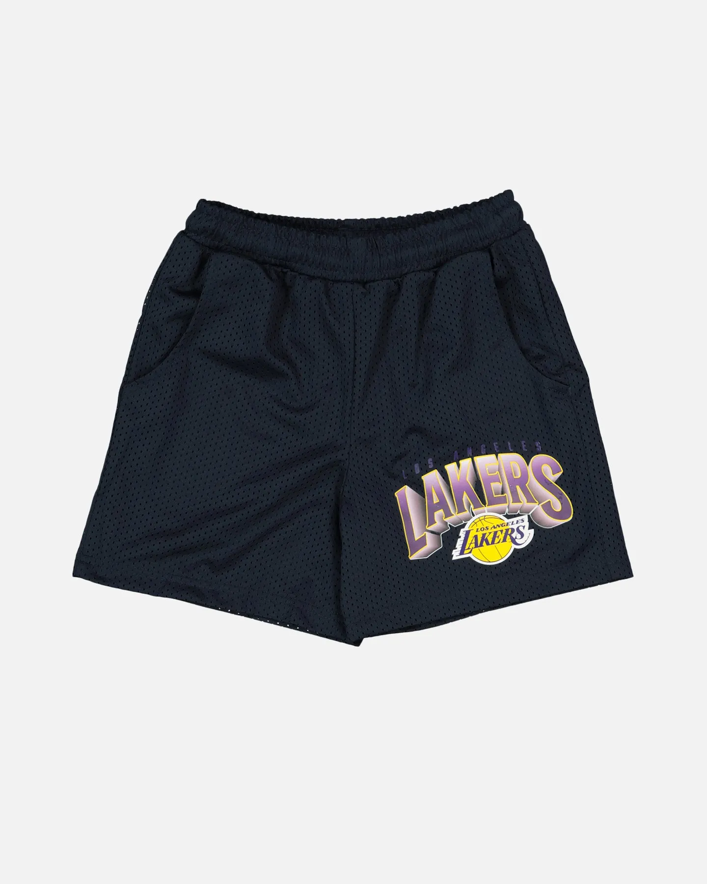 Ergonomic Curved Seams NBA Kids' Los Angeles Lakers Newark Mesh Shorts Navy