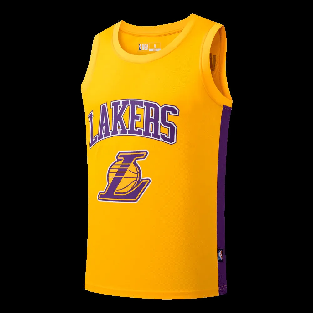 Heat Transfer Graphics Speed Ready NBA Player Basic Kids Jersey - James Los Angeles Lakers