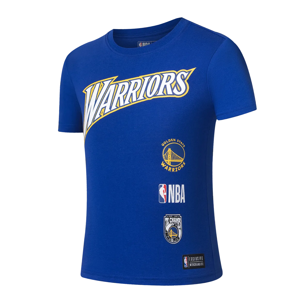 NBA RUBBER HD PRINT RF T-SHIRT - Golden State Warriors Tear Resistant Fabric