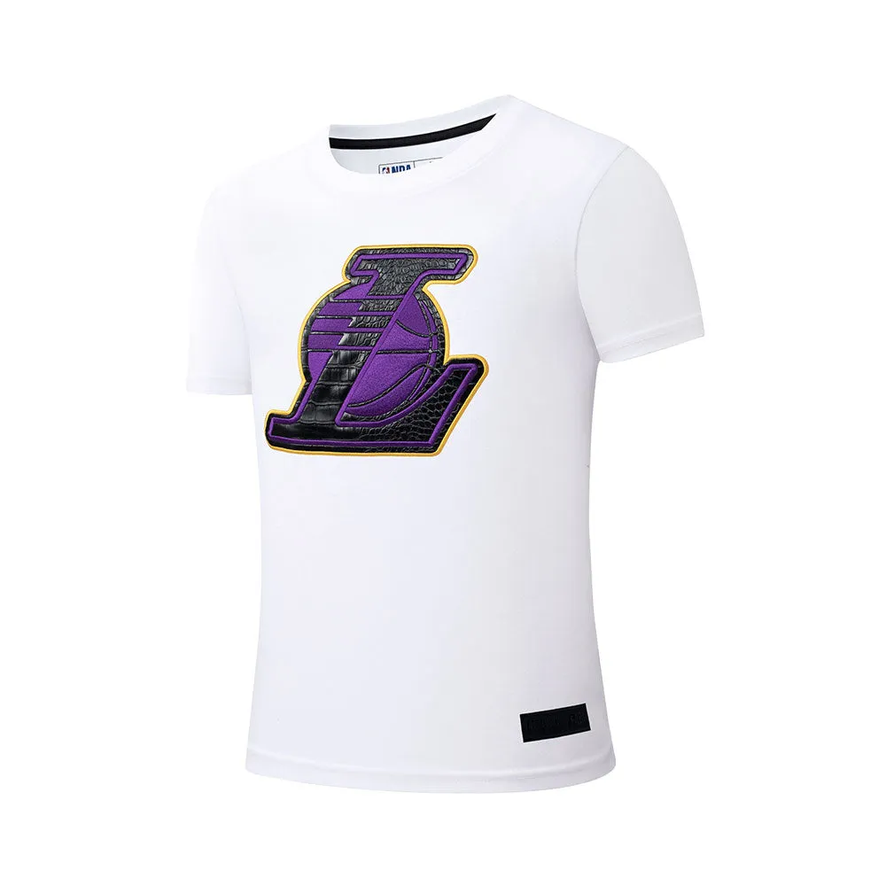 NBA Snake Texture Patch Regular Fit T-shirt - Los Angeles Lakers Ergonomic Cut