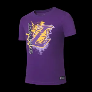 Variable Density Knitting Air Ready NBA Spray Effect Front Print RF T-Shirt - Los Angeles Lakers
