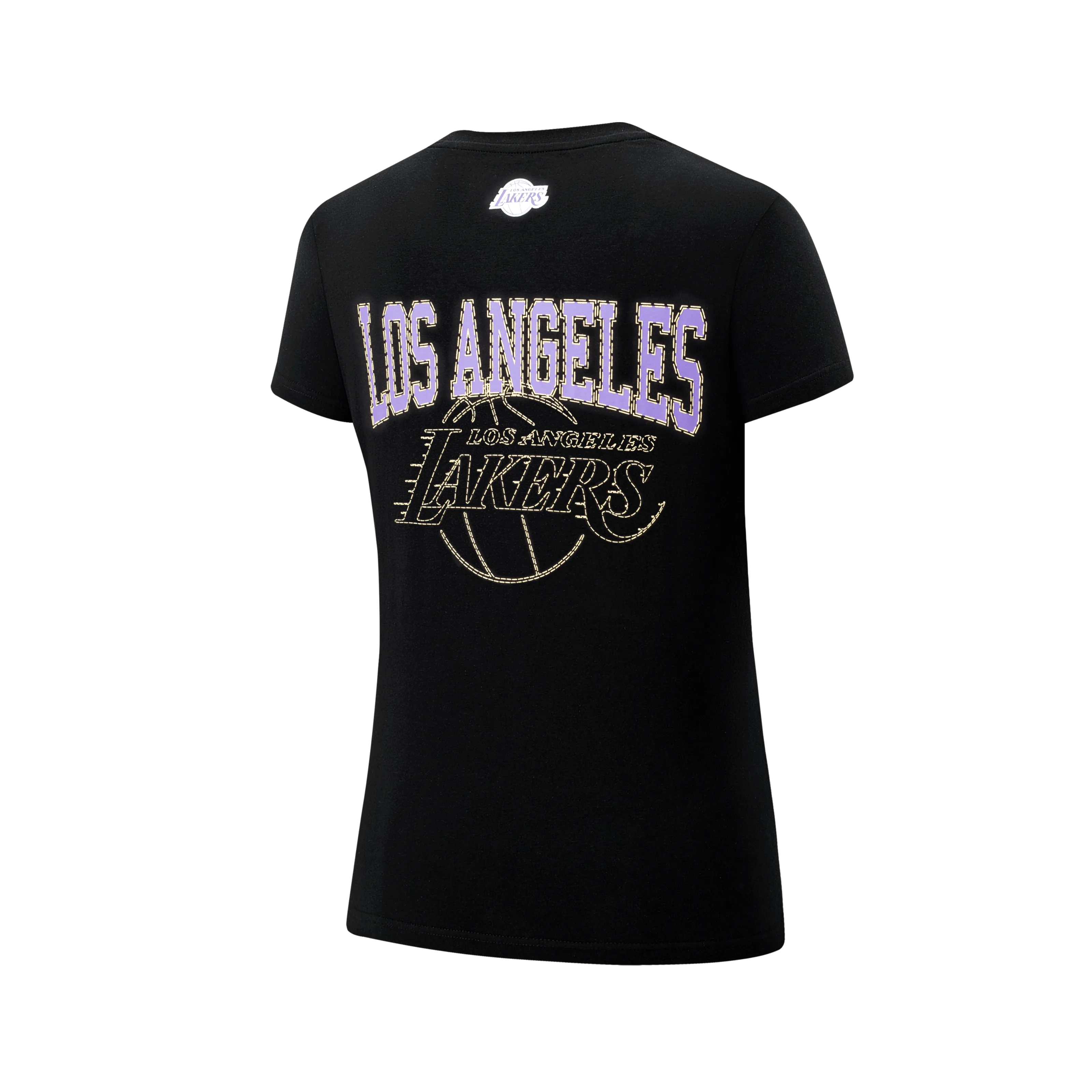 Sustainable production Recycled Material Blend NBA Stitches Loose Fit Crew Neck T-shirt - Los Angeles Lakers