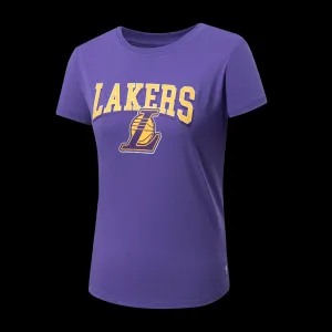 NBA Team Logo Print Regular Fit T-shirt - PURPLE1, LAKERS All Day Fit Odor Control Yarn