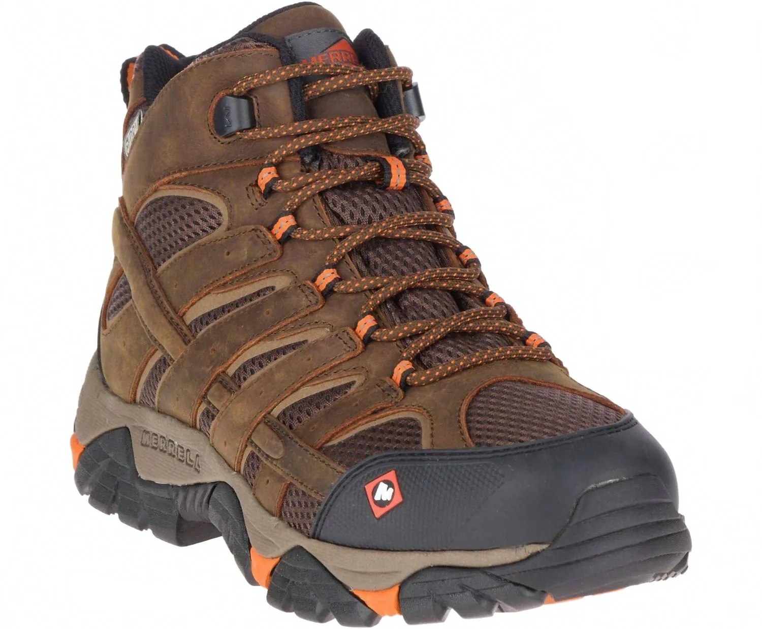 Men??S Moab Mid Vertex Waterproof Slip Resistant In Clay Internal Tasks Air Mesh