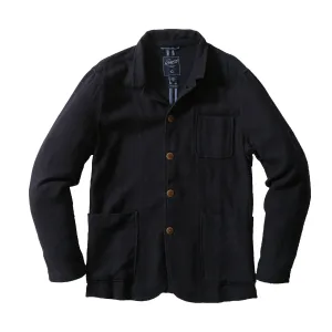 Tech Use Nelson Ramie Stand Up Collar Jacket - Navy