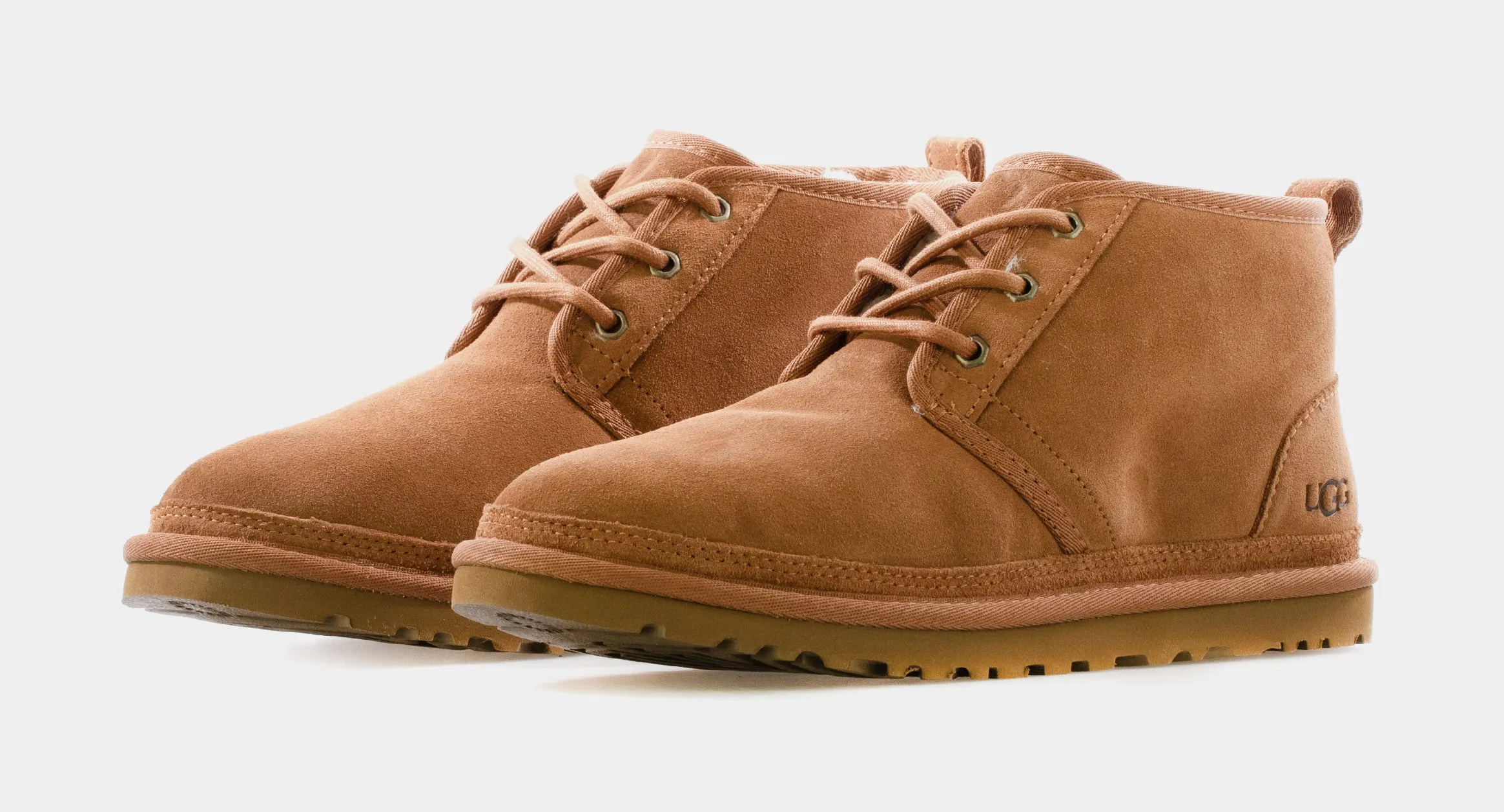 Cushion Collar Thick Lining Neumel Suede Mens Boots (Chestnut Brown)