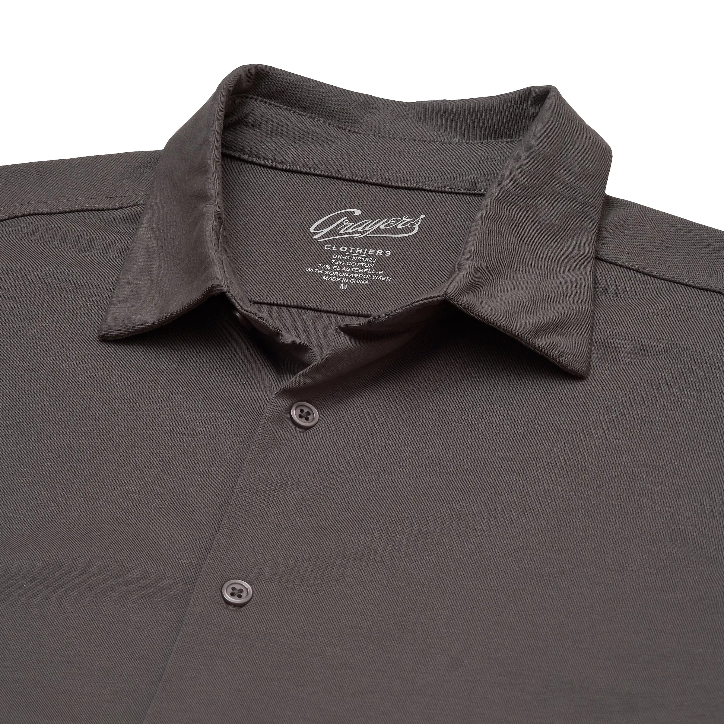 Breathable Performance Wear Hackett Cotton Sorona Knit Shirt - Castle Rock