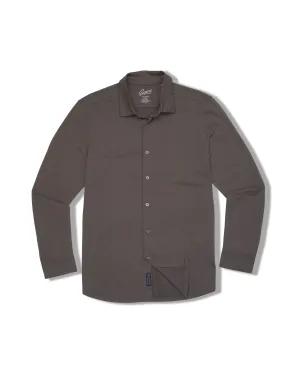 Hackett Cotton Sorona Knit Shirt - Castle Rock Active Outfit Style Temperature Regulating