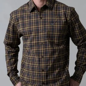 Kimes Ranch Men's L/S Lucas Western Button Down Shirt in Brown Minimalist Apparel Machine washable