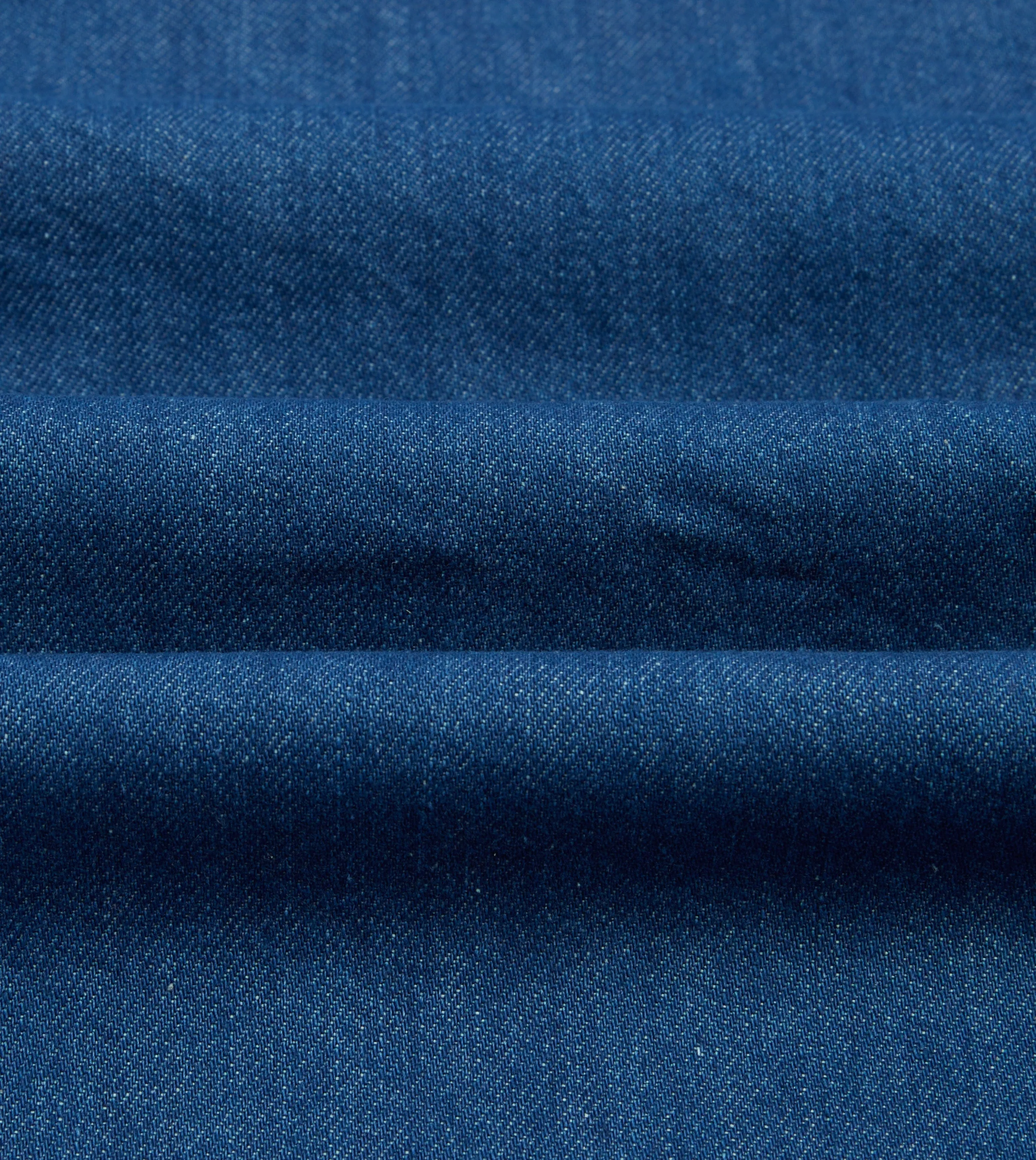 Abstract print DurableStitching Stone Wash Denim Smock