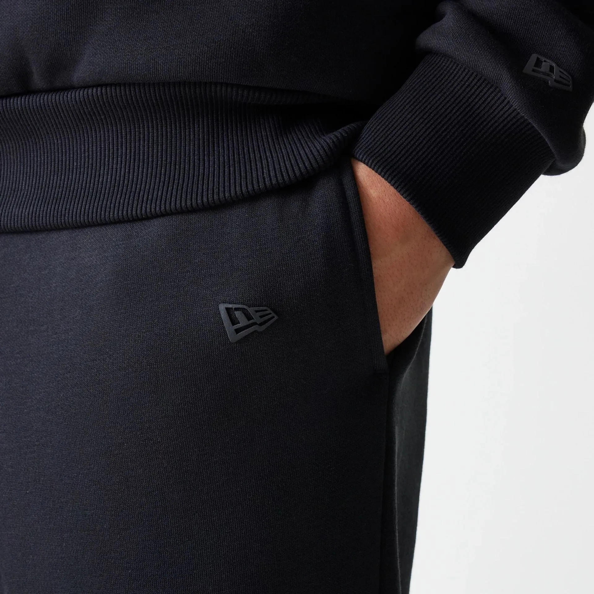 ComfortFit Modern Waist NEW ERA Black Straight Leg Joggers