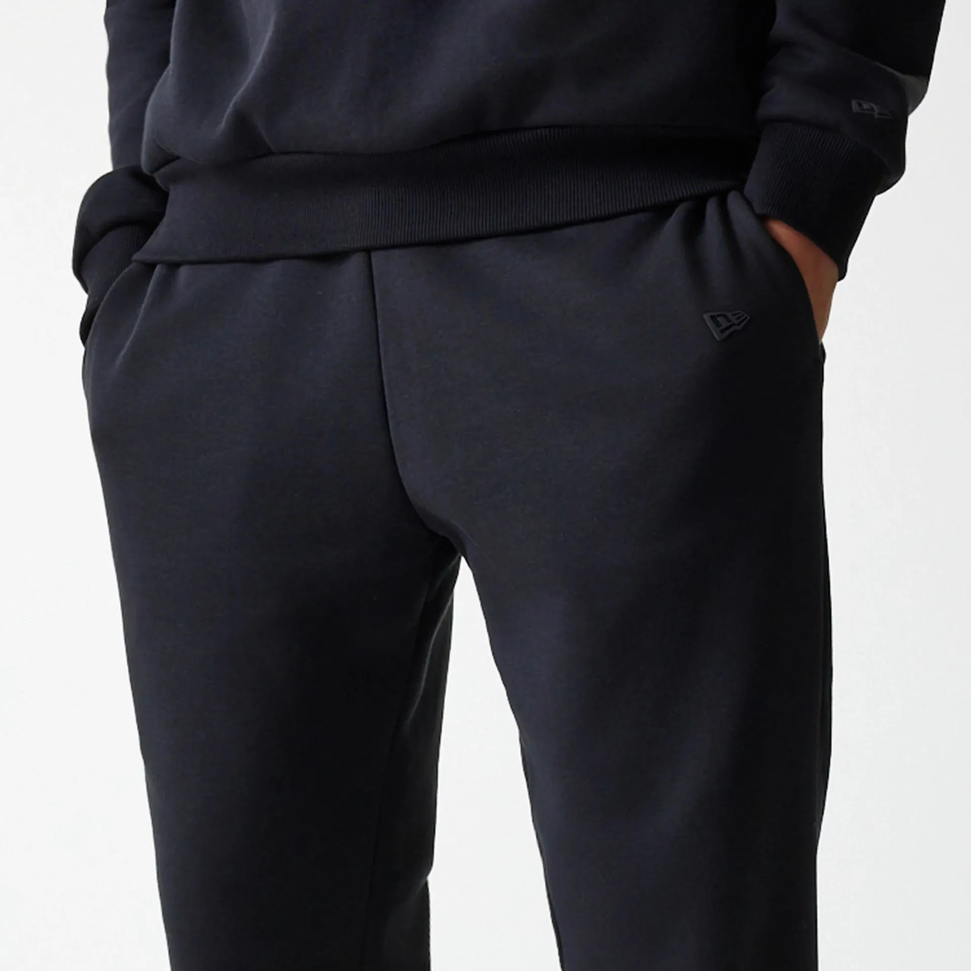 NEW ERA Black Straight Leg Joggers Flattering Comfort Flexibility Built-In