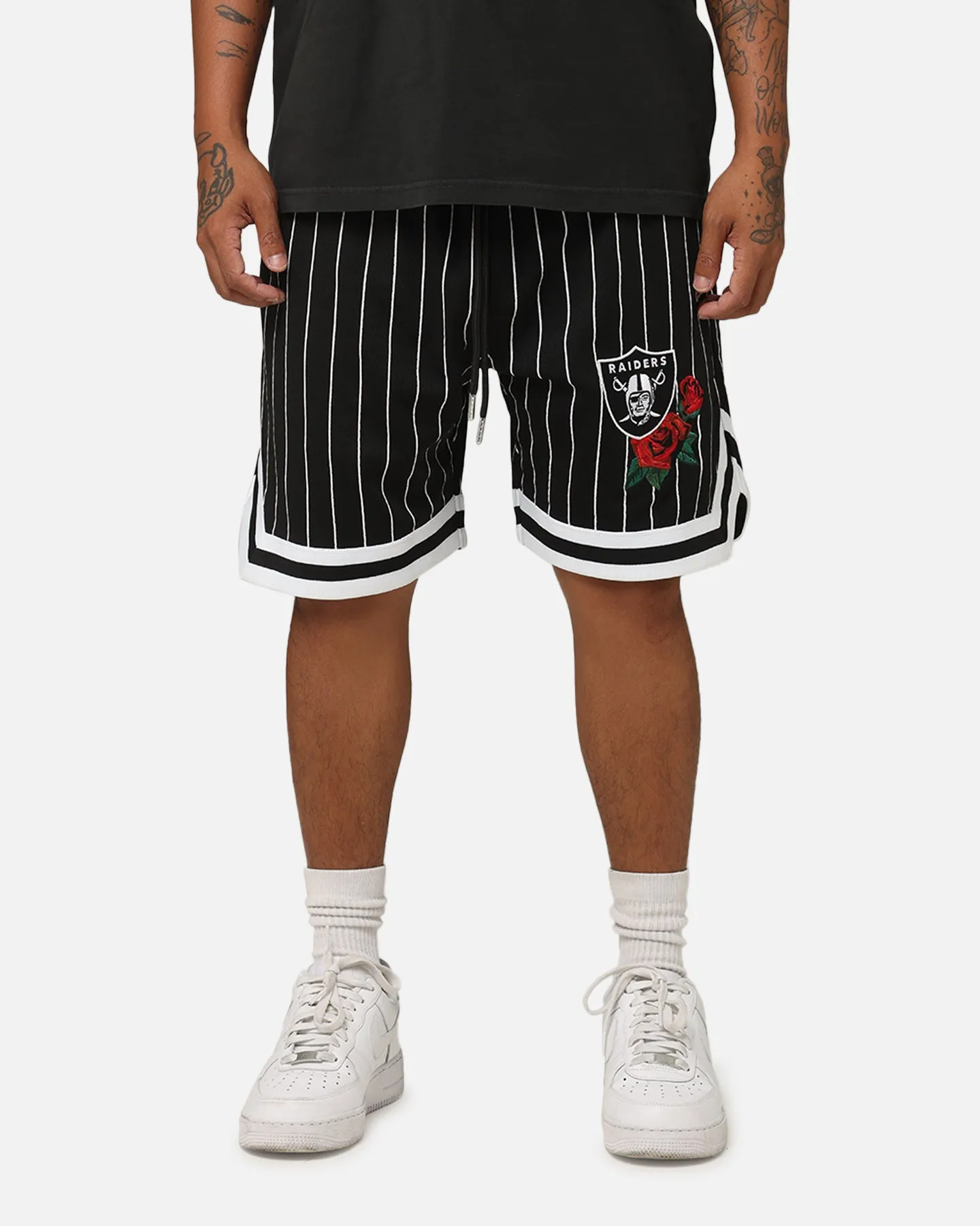 New Era Las Vegas Raiders Rose Mesh Shorts Black music event look