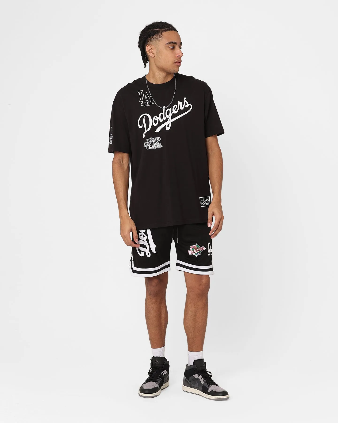 New Era Los Angeles Dodgers Mesh Shorts Black Fun Prints