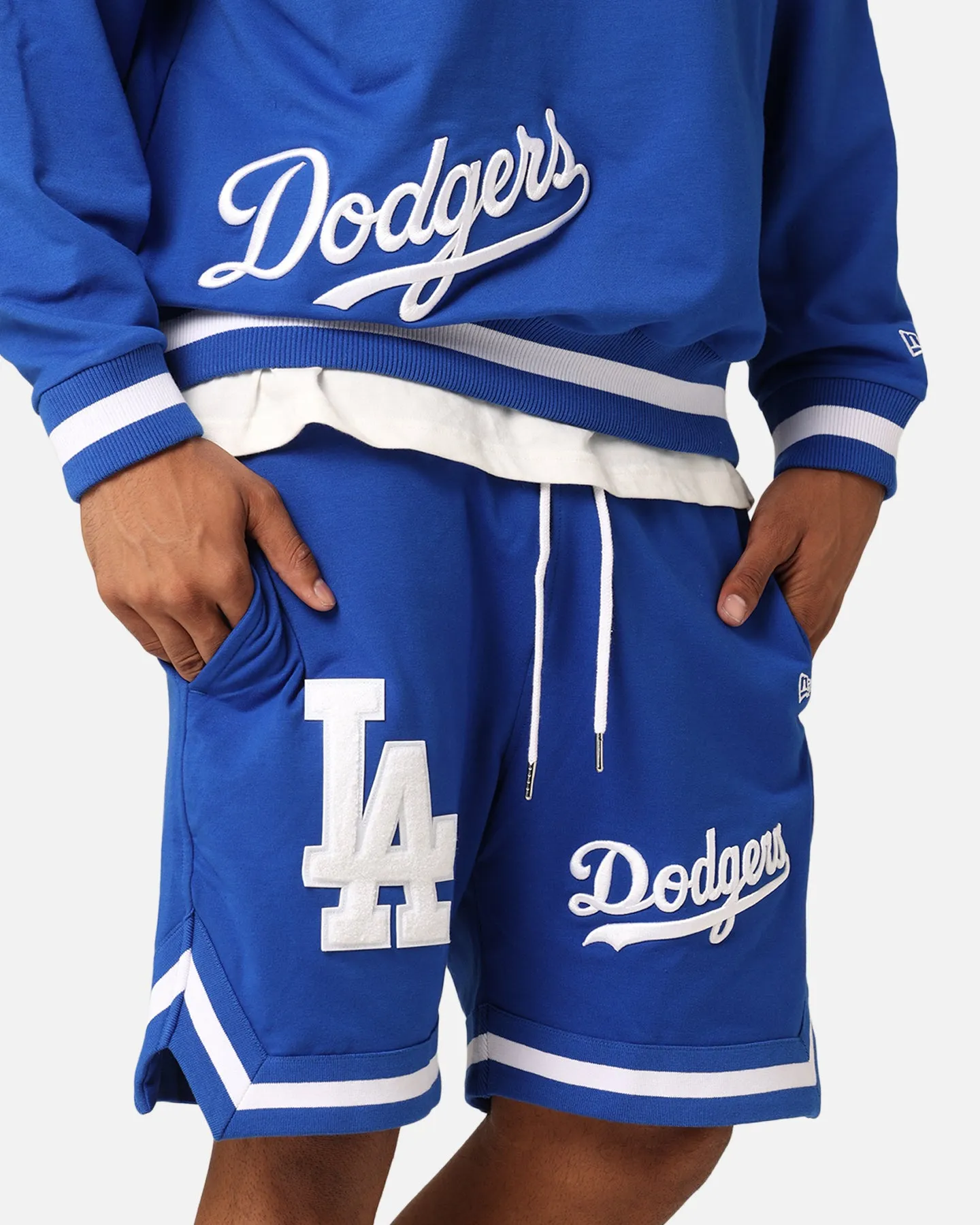 New Era Los Angeles Dodgers Shorts Bright Royal Breathable Layer