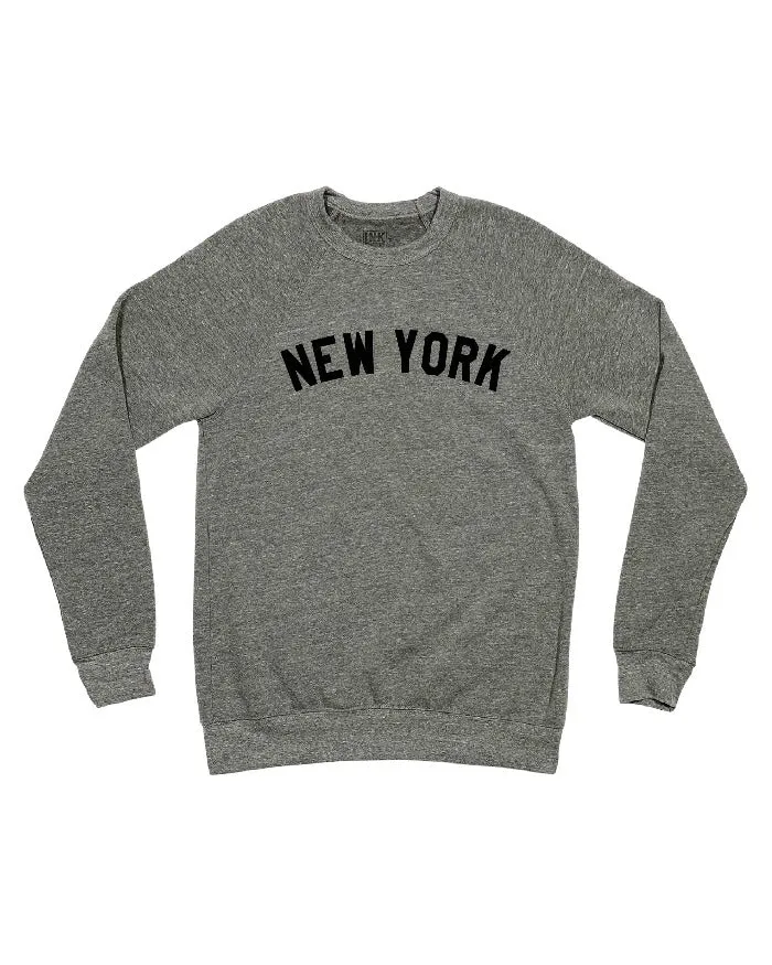 New York Basics Crewneck Sweatshirt - Heather Grey Simple Layer