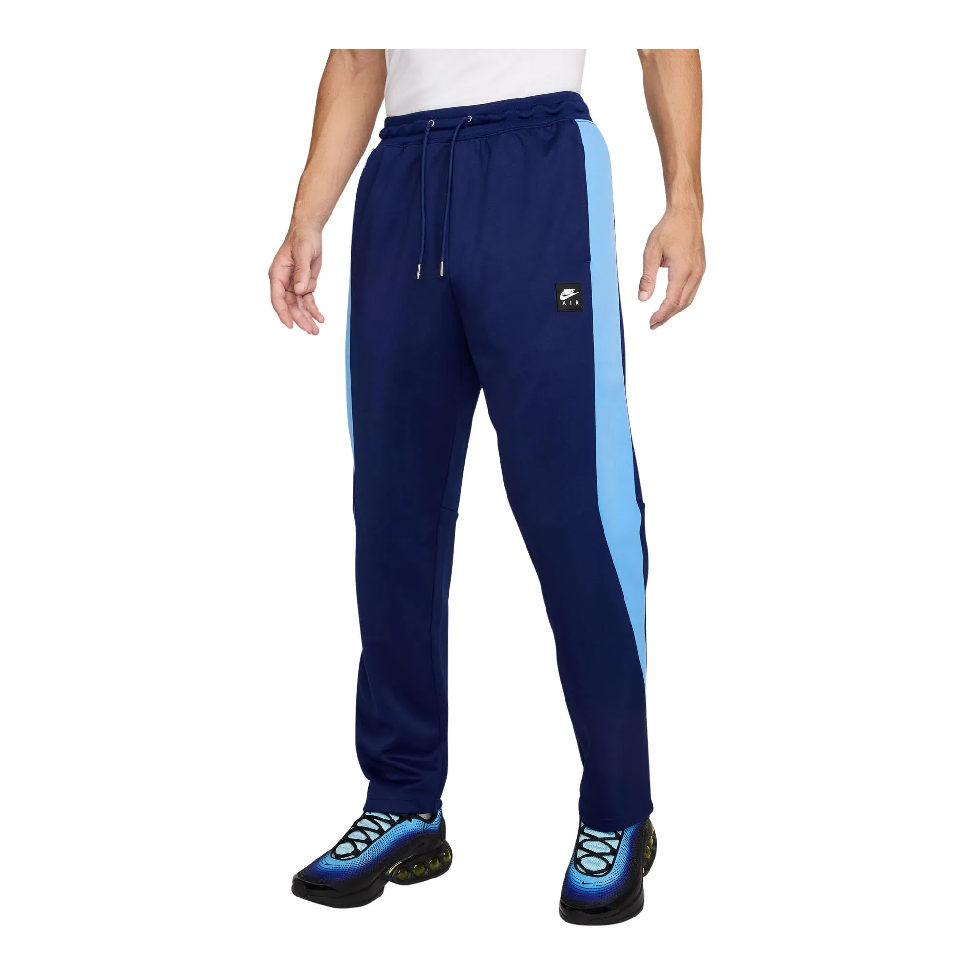 Nike Air Men's Poly-Knit Track Pants Flexible Knee Articulation Stay Cool