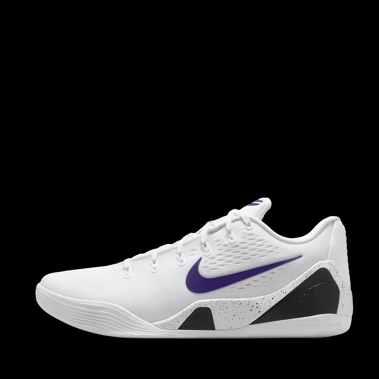 Nike Kobe 9 Low EM Protro 'White & Court Purple' TPU Outsole