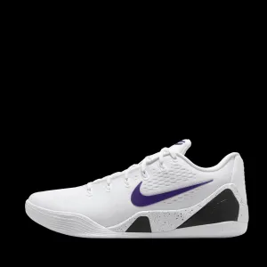 Nike Kobe 9 Low EM Protro 'White & Court Purple' Orthotic Friendly Insole