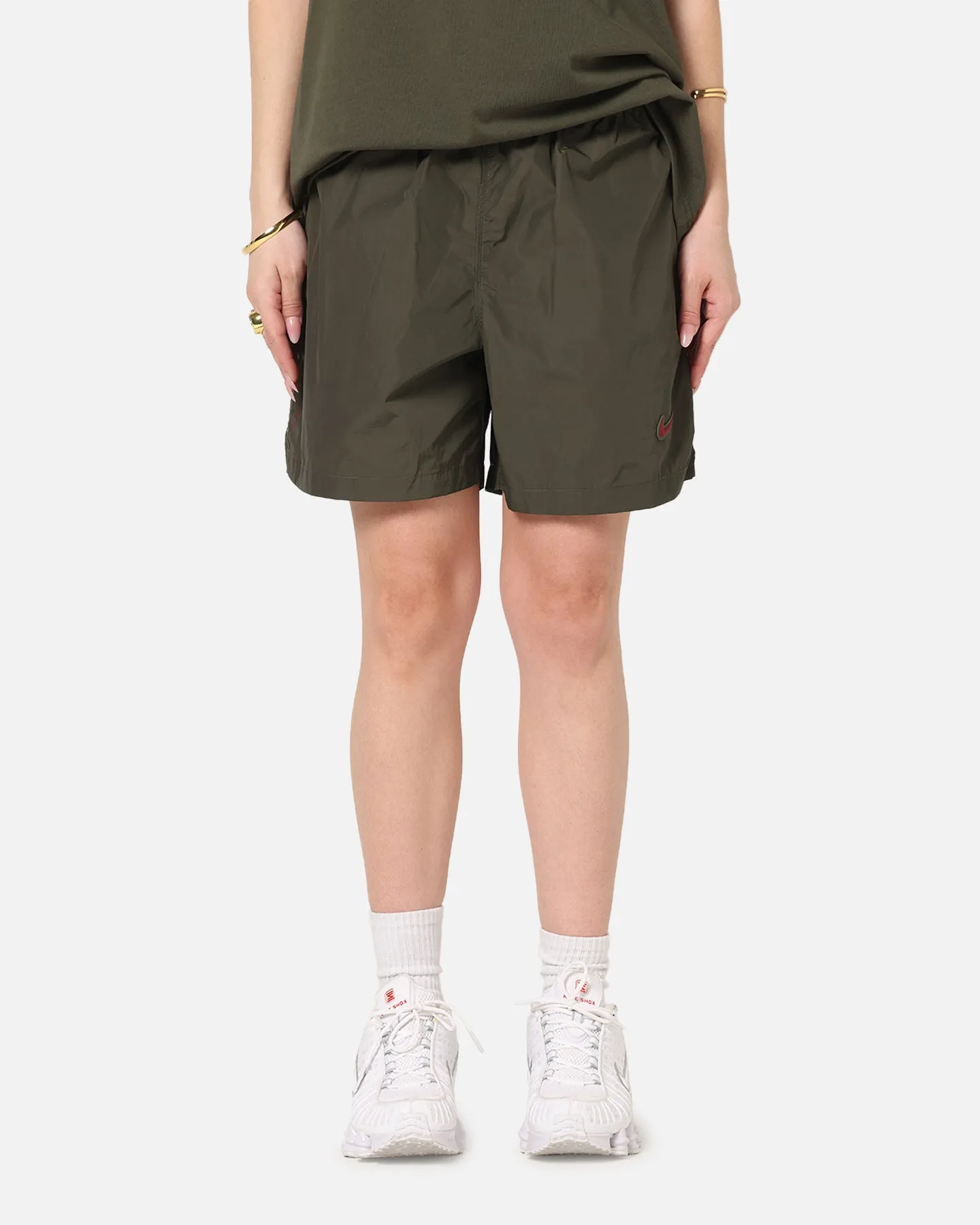 Flexible Pocket Placement Comfort Flex Nike Nocta Cardinal Nylon Shorts Khaki