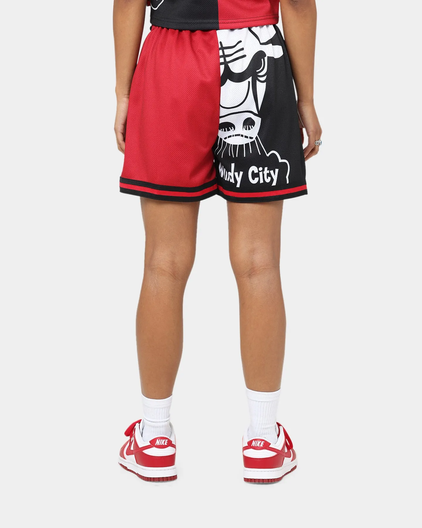 Running Gear Functional Design Mitchell & Ness Women's Chicago Bulls Big Face 5.0 Shorts Black