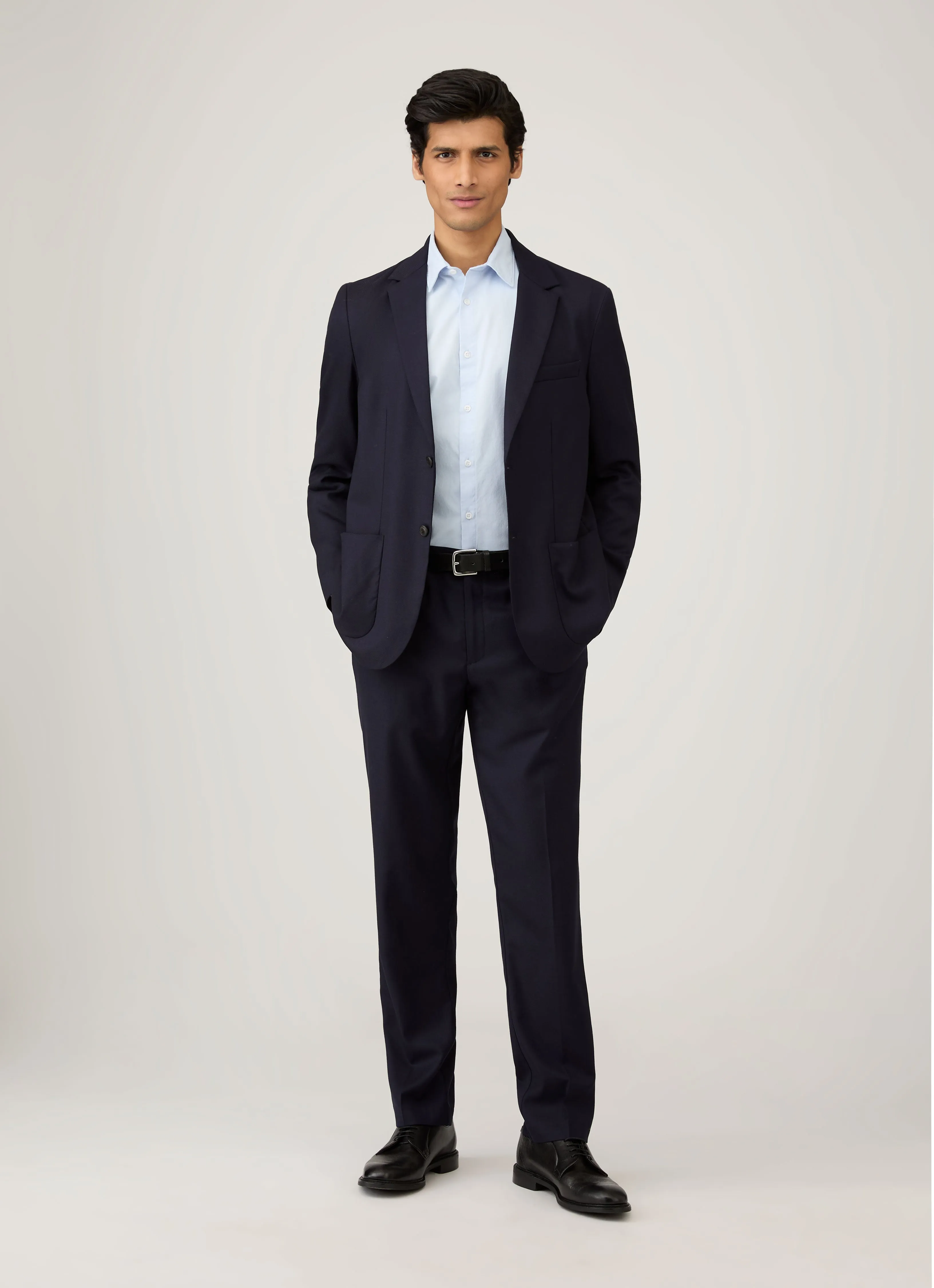 Easy Wear Option Men's Oxford Shirt in Light Blue