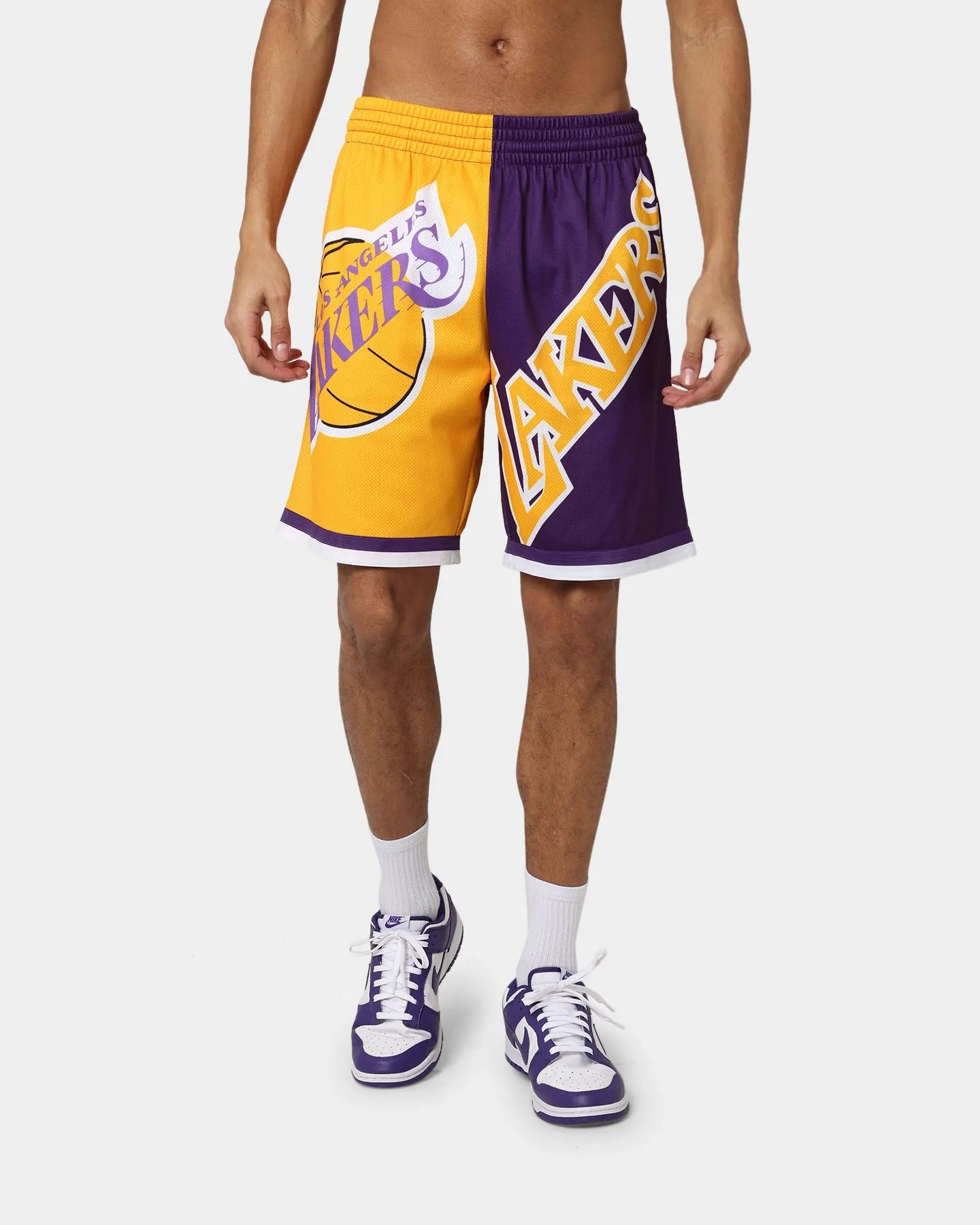 winter shorts Mitchell & Ness Los Angeles Lakers Big Face 5.0 Shorts Yellow
