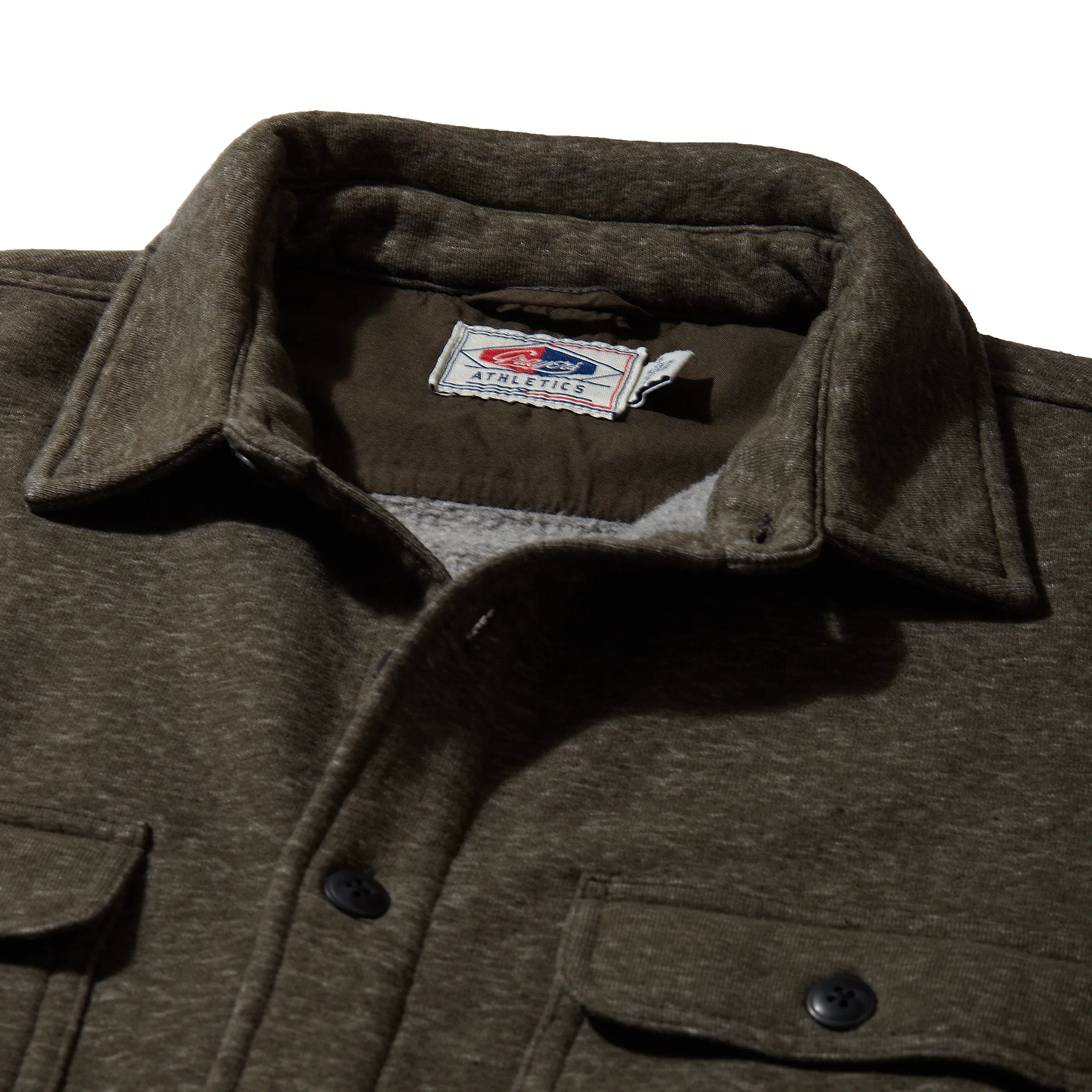 Abrasion Resistant Trim Nolan Marled Fleece CPO Shirt Jacket - Black Ink