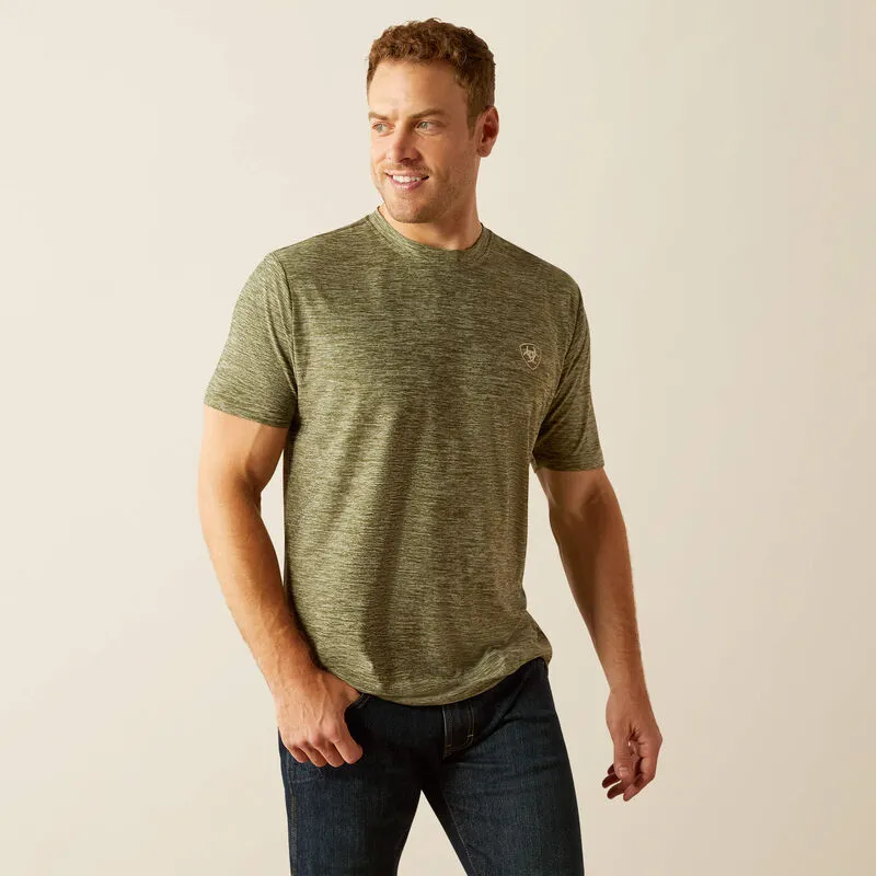 Fashionable Wear Ariat Men's Tree Bark Camo Charger Logo Graphic T-Shirt in Dark Olive
