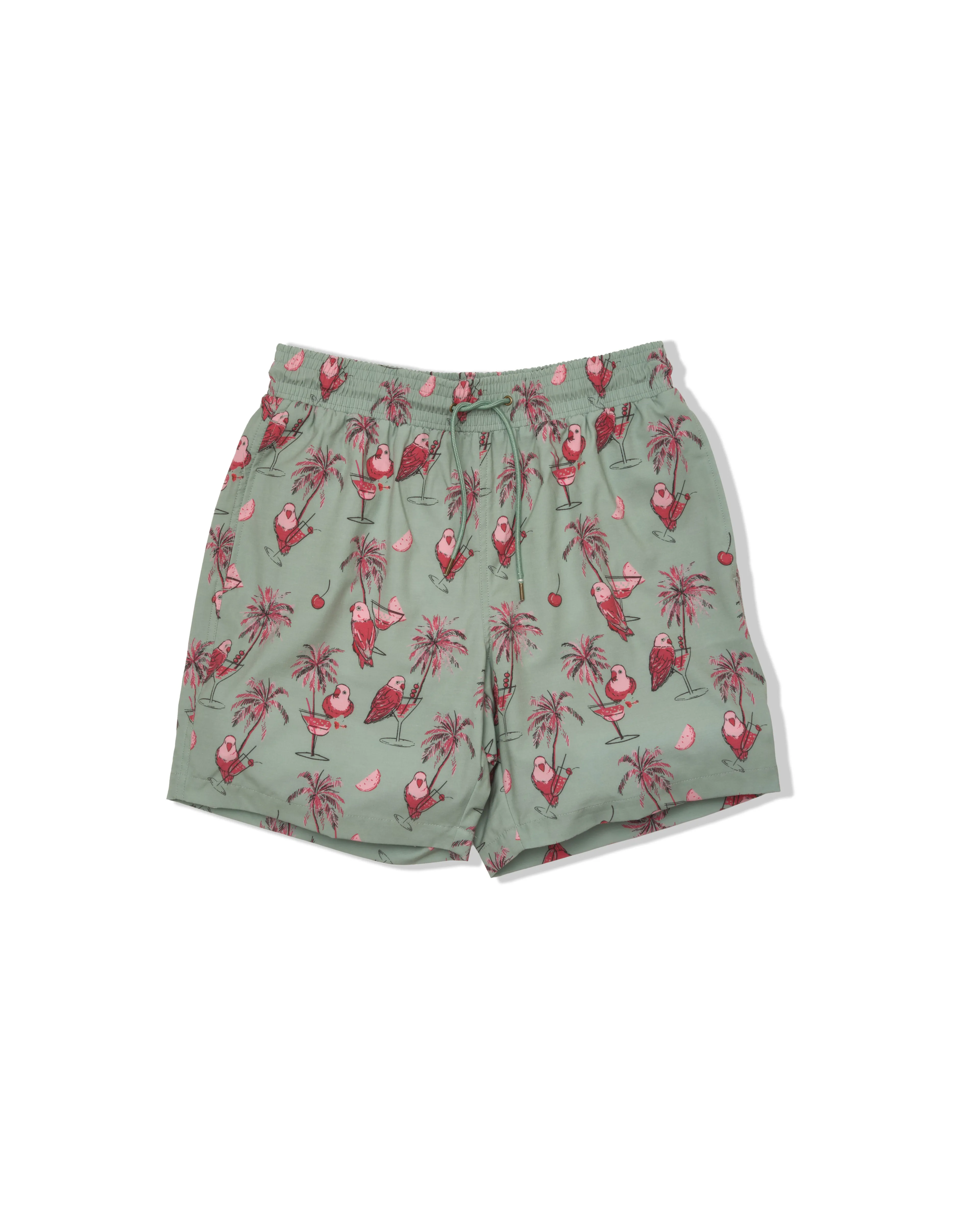 Eco Poly Cotton Stretch Swim Trunk 7" - Drunken Parrot Everyday Ready Breezy Waist