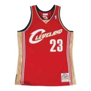 Authentic Lebron James Cleveland Cavaliers Road 2003-04 Jersey Circular Knit Body Mapping