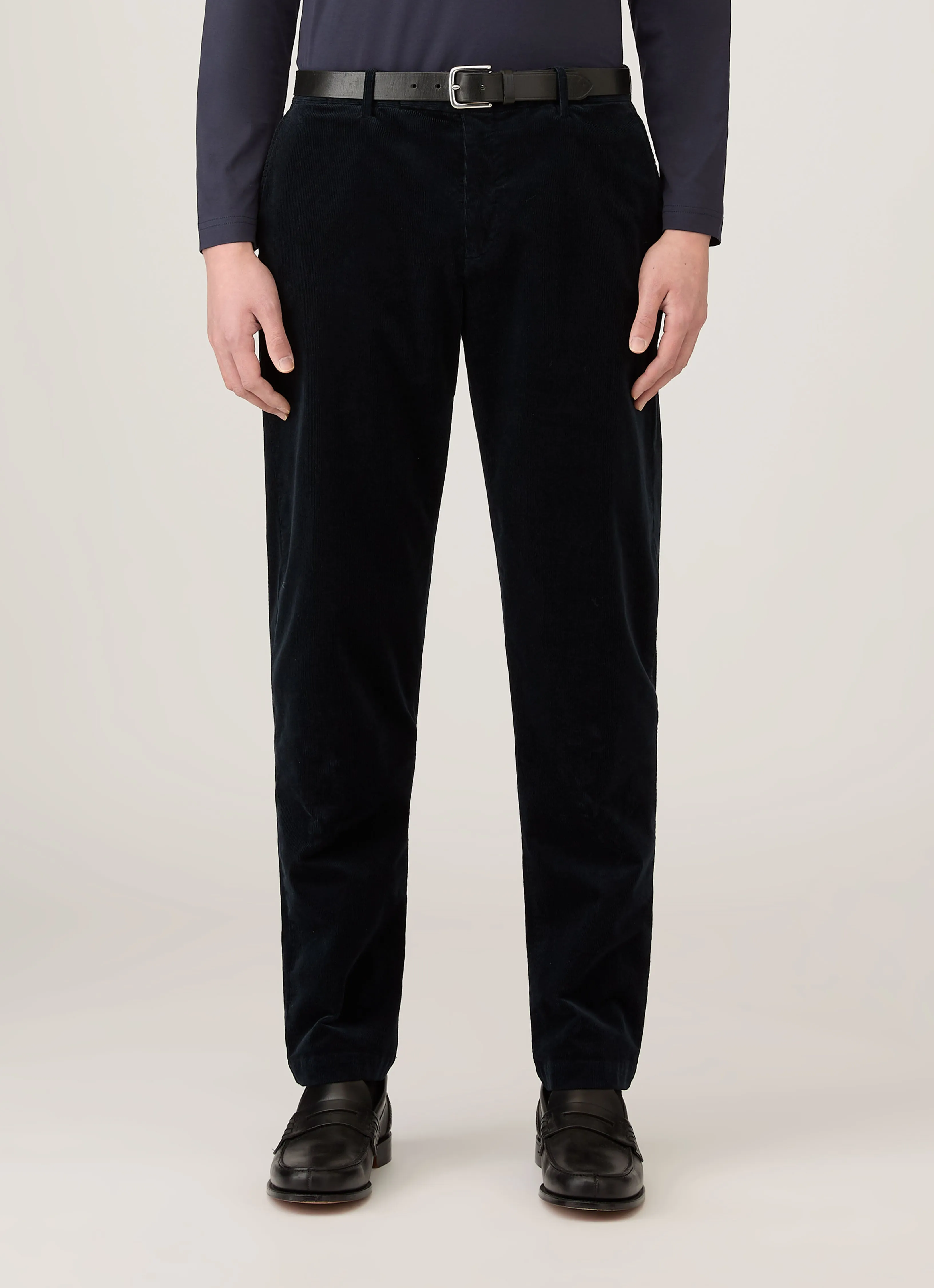 Abrasion Resistant Material Men's Corduroy Trouser in Navy