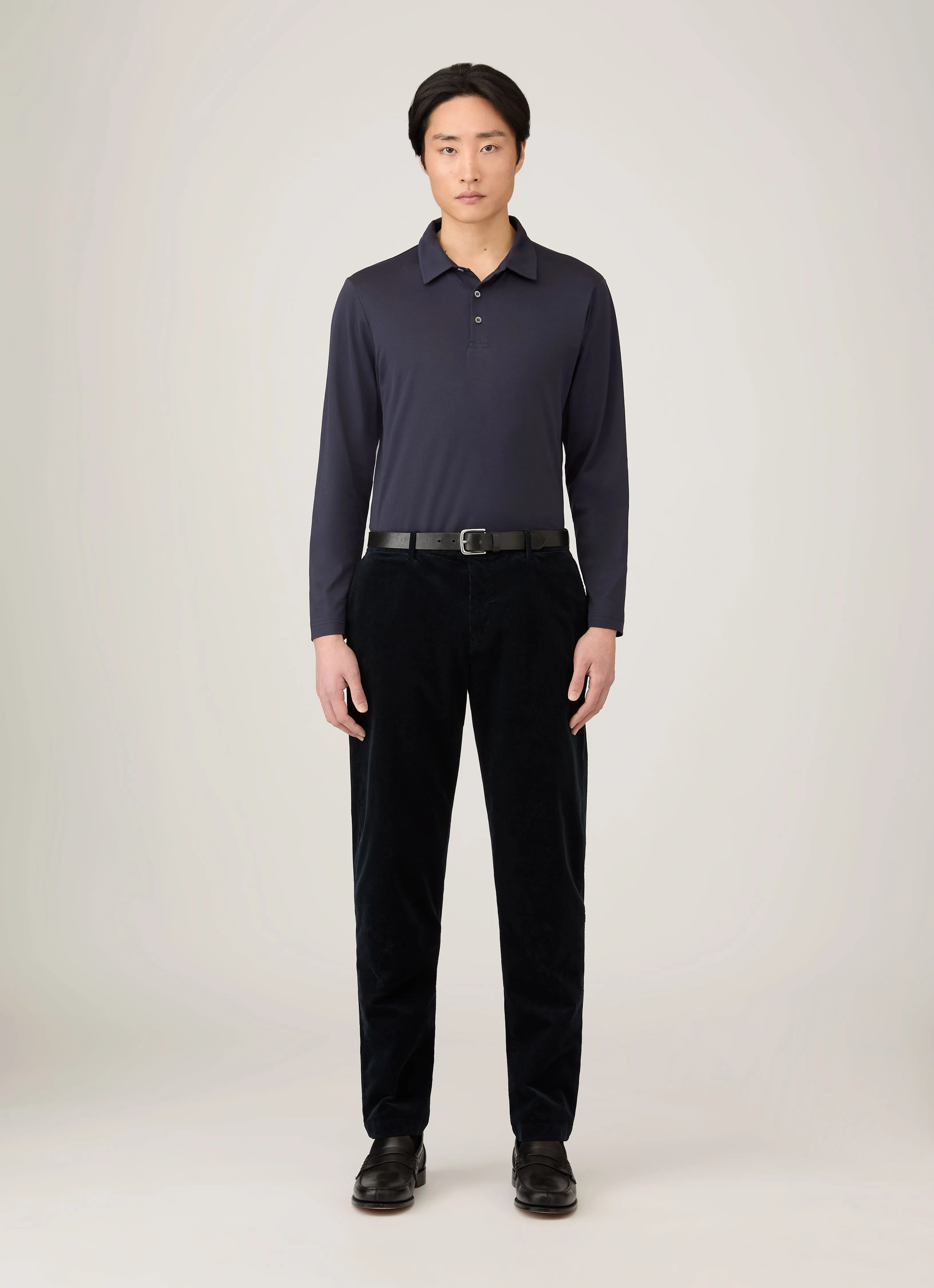Men's Corduroy Trouser in Navy Cozy Stretch Flex Wear