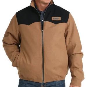Cinch Men's Wooly Concealed Carry Western Jacket in Brown Double Layer Protection Convertible styles