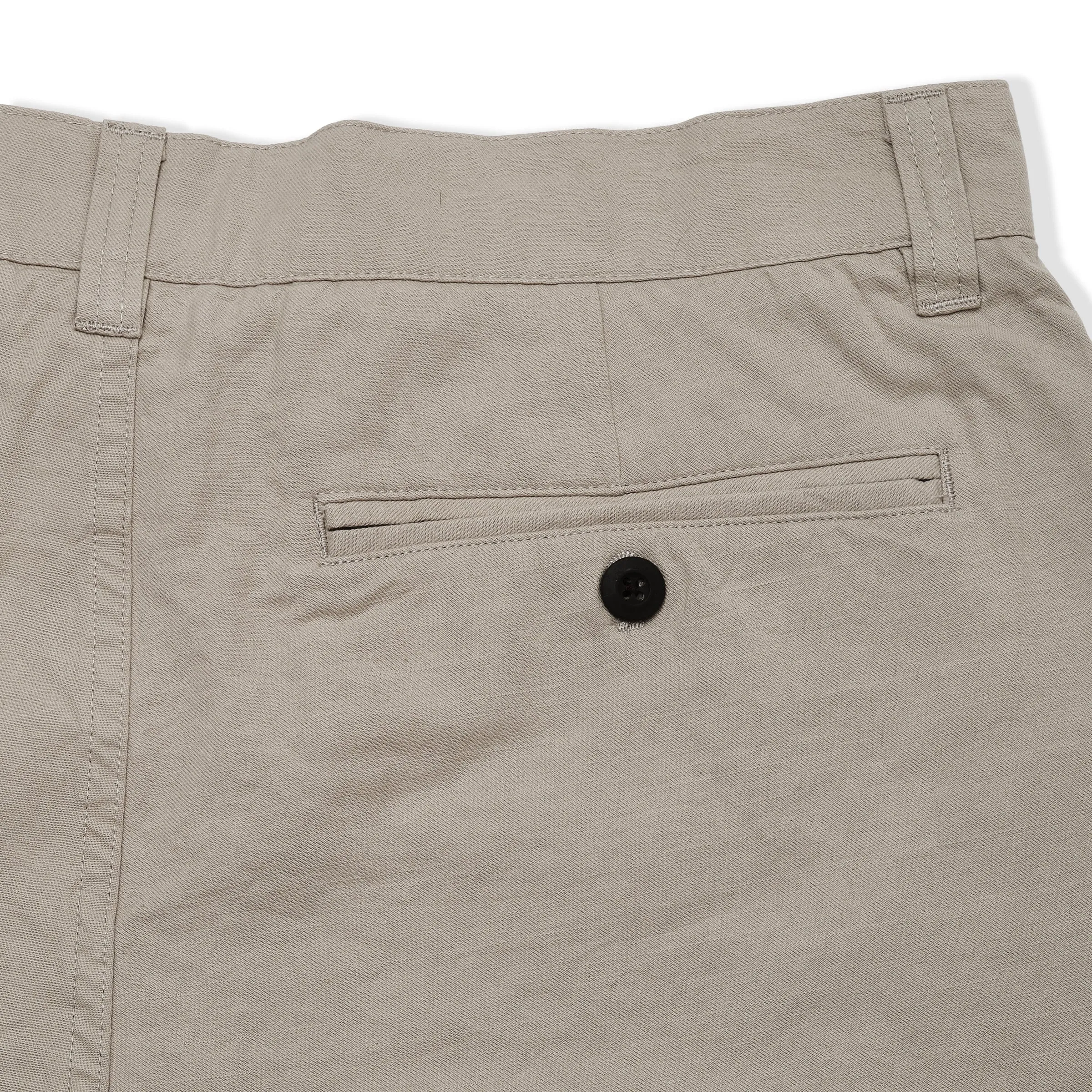 Bimini Cotton Linen Blend Shorts 8" - Glacier Gray tank top Anti Snag Fabric