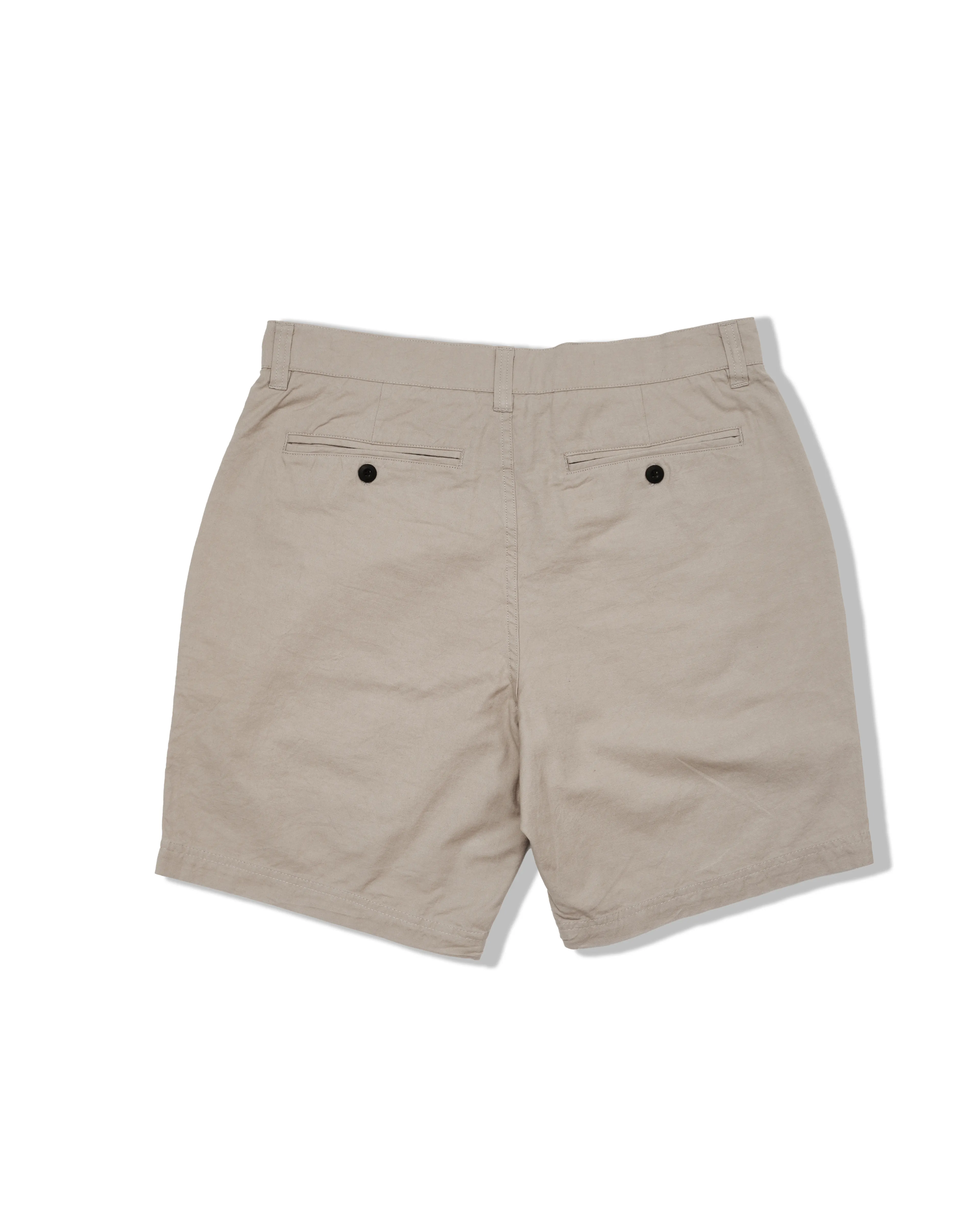 Relaxed Flex Chill Ready Bimini Cotton Linen Blend Shorts 8" - Glacier Gray