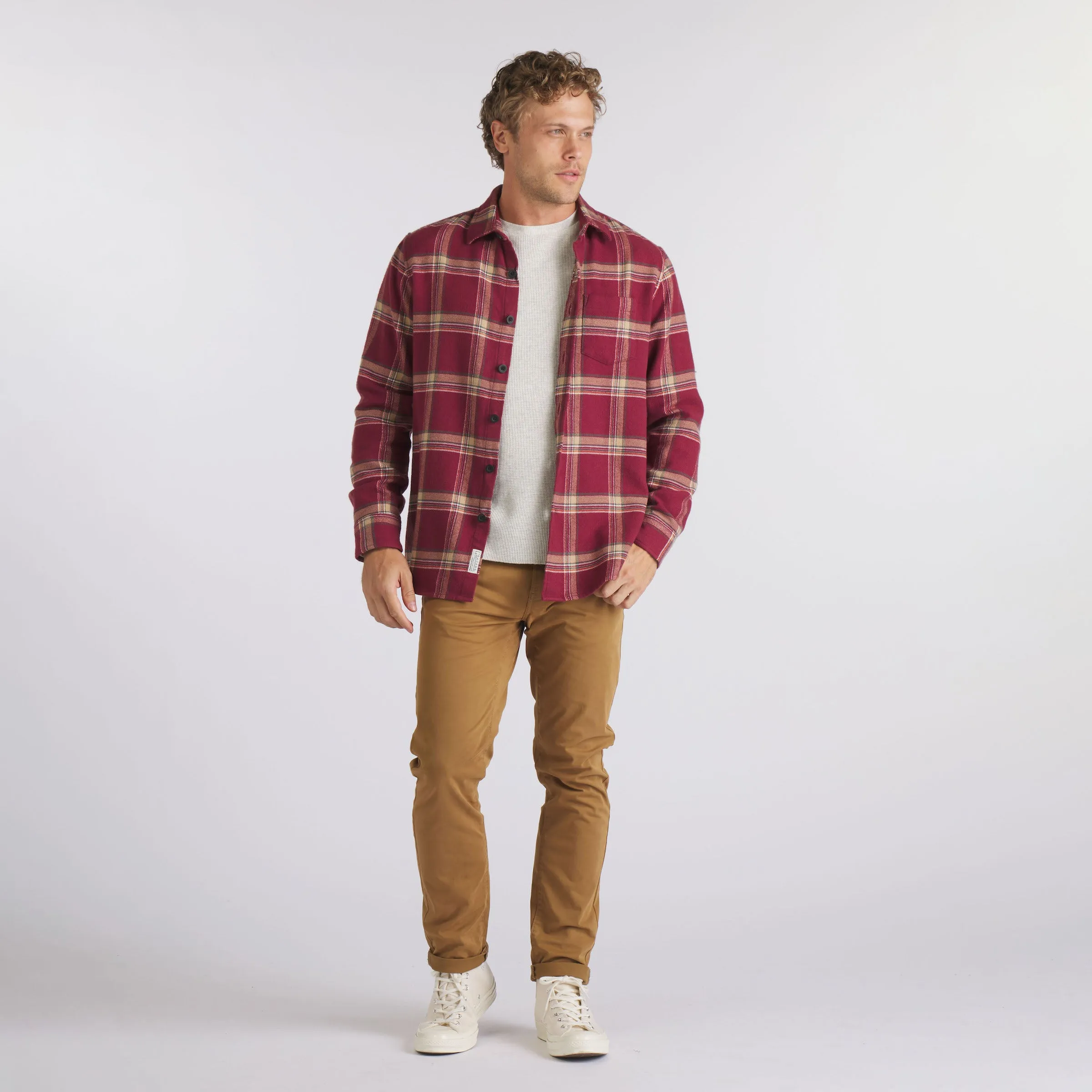 Weekend Comfort Wear Northwoods Heritage Flannel - Burgundy Truffle *