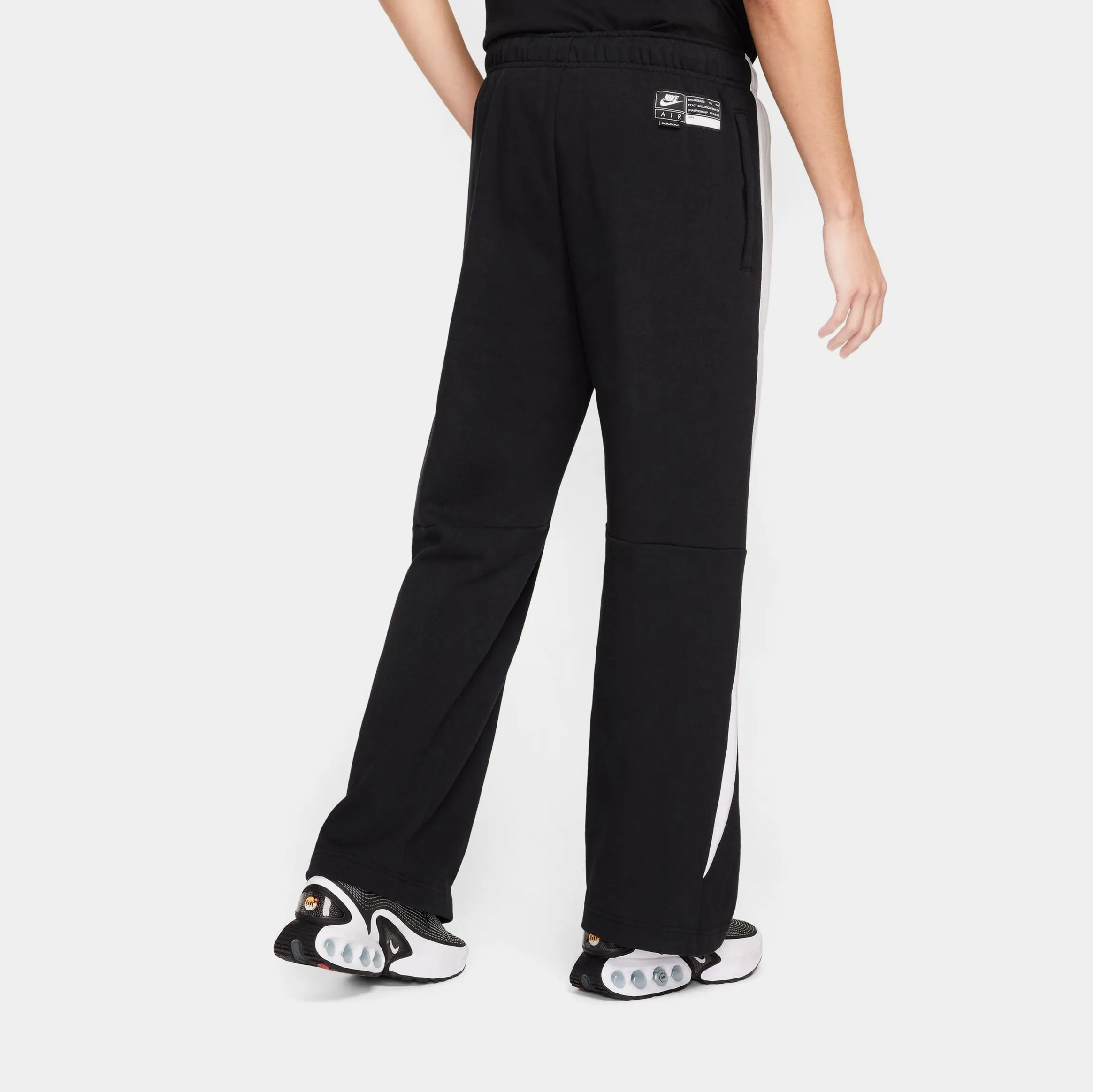 NSW Air Play Woven Cargo Mens Pants (Black/White) ElasticWaistband