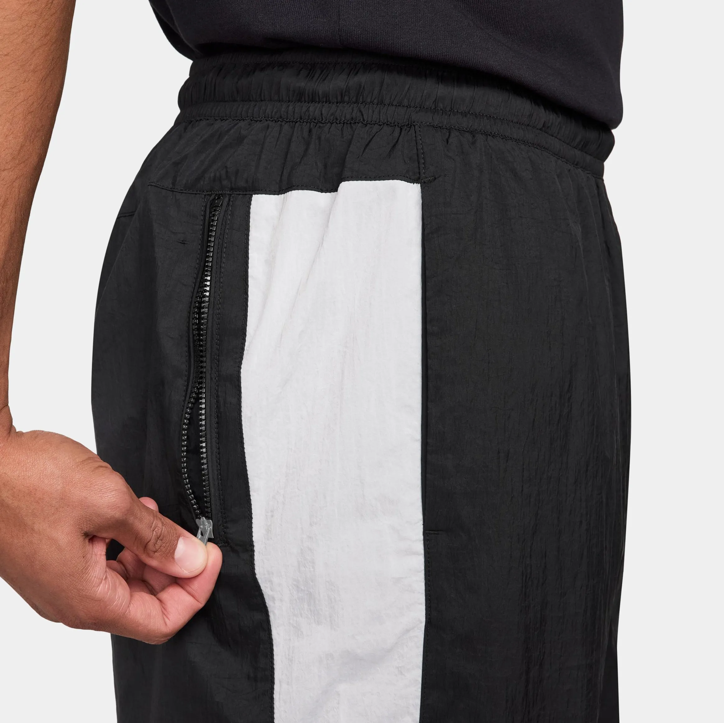 Ripstop Fabric Technology NSW Air Woven Track Mens Pants (Black/White/White)