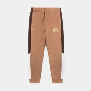 NSW Club Jogger Mens Pants (Brown/Beige) Core Essential Comfy Texture