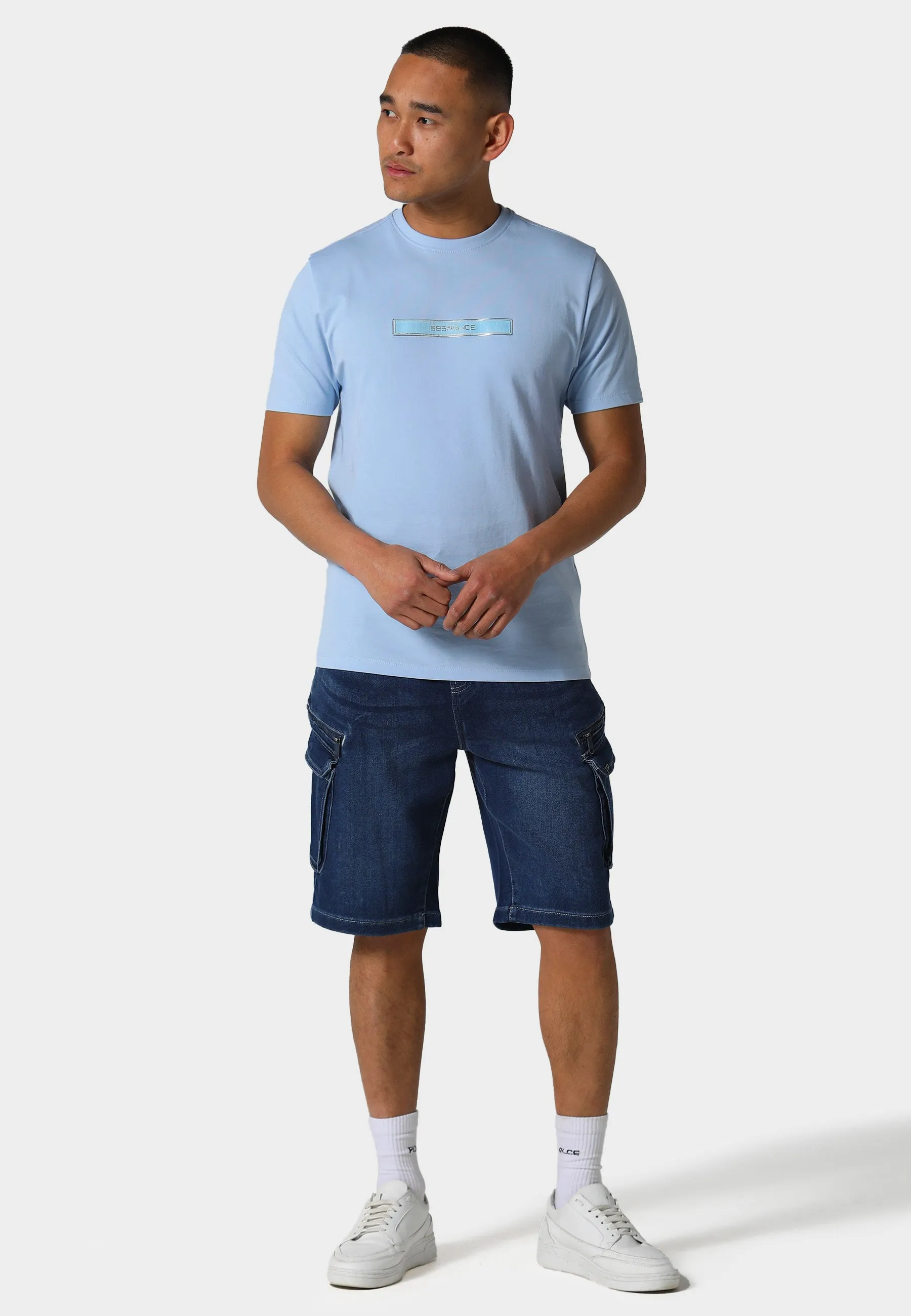 Kanturk 1039 Denim Shorts sequined details sports accessory